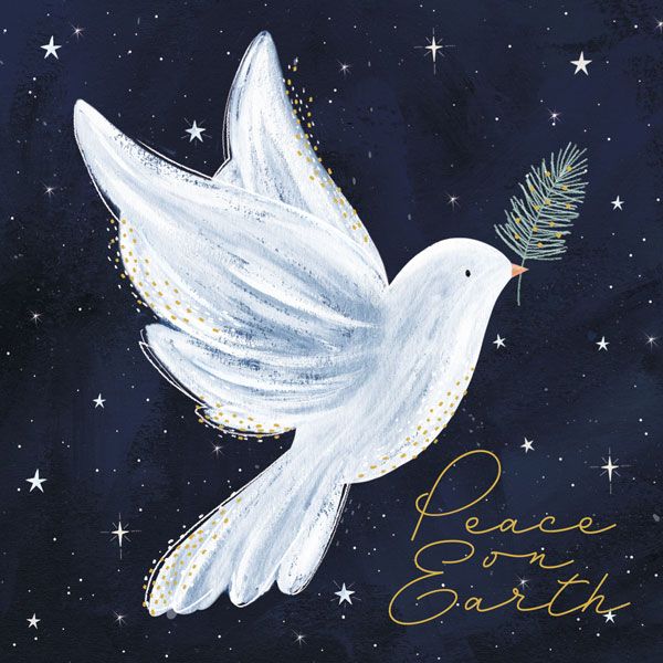 Art File Dove Peace on Earth Christmas Card 6 Pack