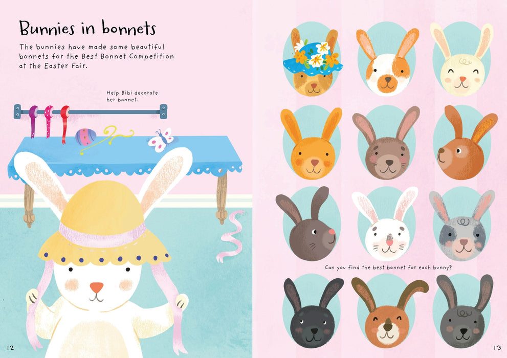 Usborne Little First Stickers Bunnies