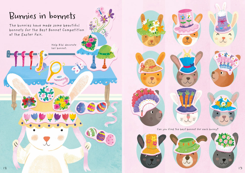 Usborne Little First Stickers Bunnies