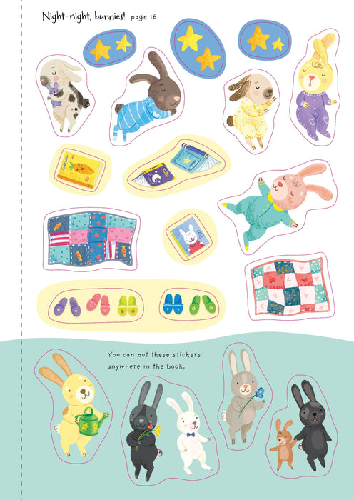 Usborne Little First Stickers Bunnies