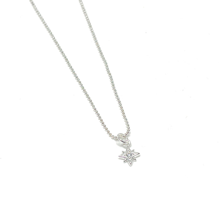 Clementine Una Mini Star Necklace - Silver
