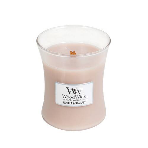 Woodwick Vanilla and Sea Salt Medium Jar Candle
