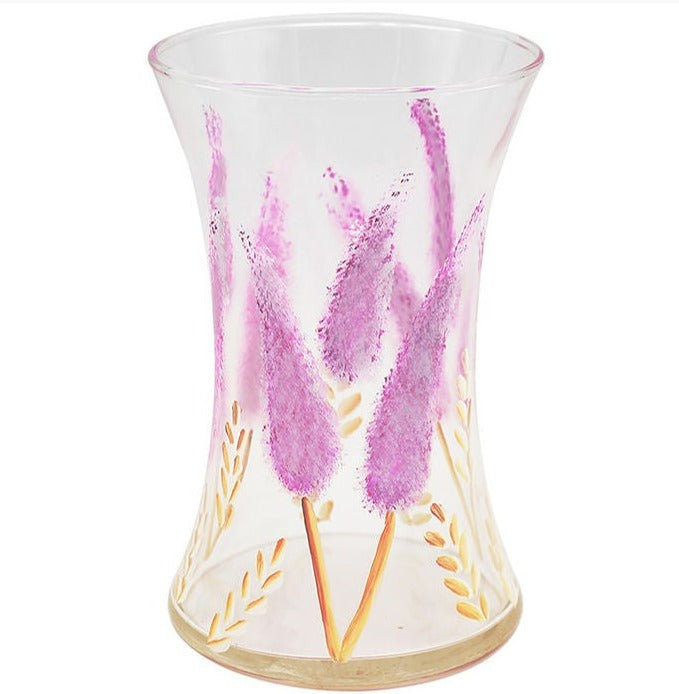 Flower Vase Glass Pampas Grass