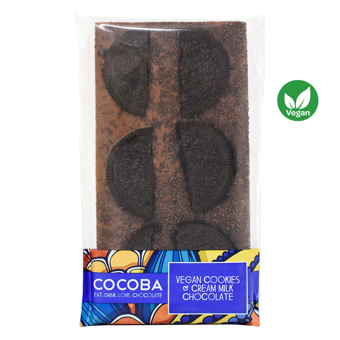 Cocoba Vegan Cookies and Cream Bar Milk Chocolate