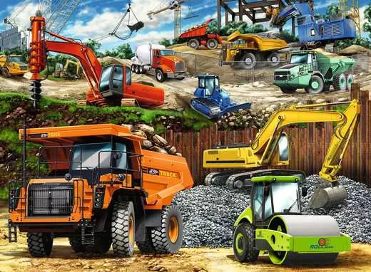 Ravensburger Construction Vehicles XXL 100pc Puzzle