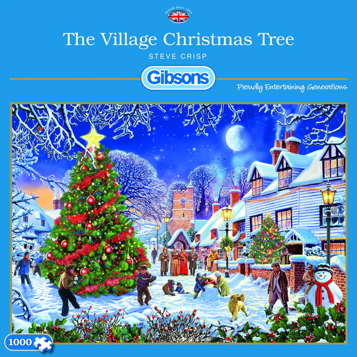 Gibsons The Village Christmas Tree 1000 Piece Jigsaw Puzzle
