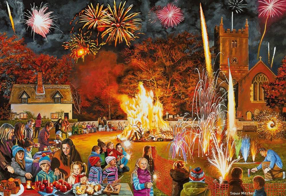 Gibsons Village Celebrations 4x500pc Jigsaw Puzzles