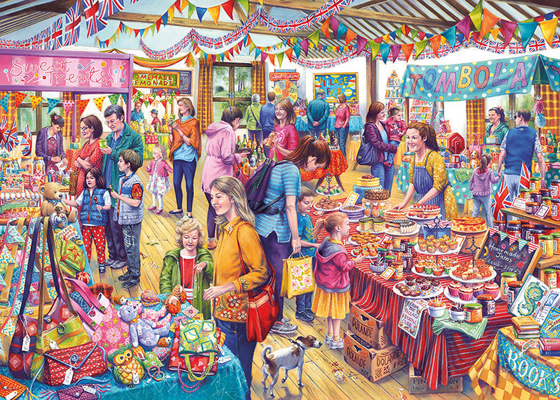 Gibsons Village Tombola 1000pc Jigsaw Puzzle