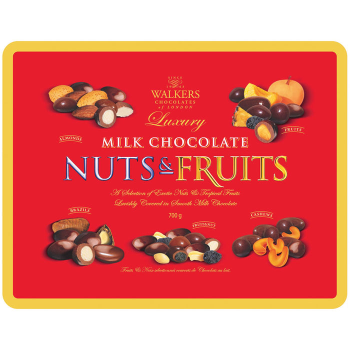 Walkers Luxury Milk Chocolate Covered Fruits and Nuts