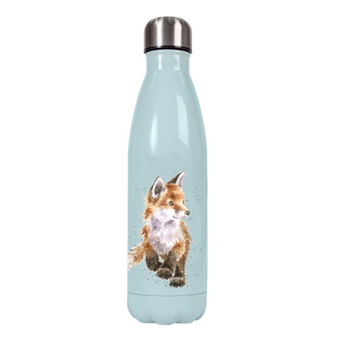 Wrendale Contentment Fox Dog Water Bottle