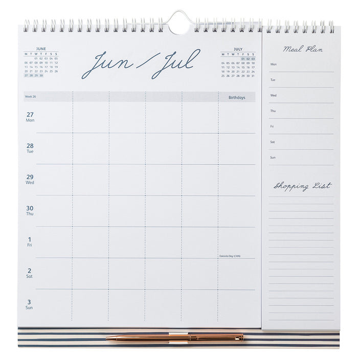 Busy B Weekly Family Calendar 2022