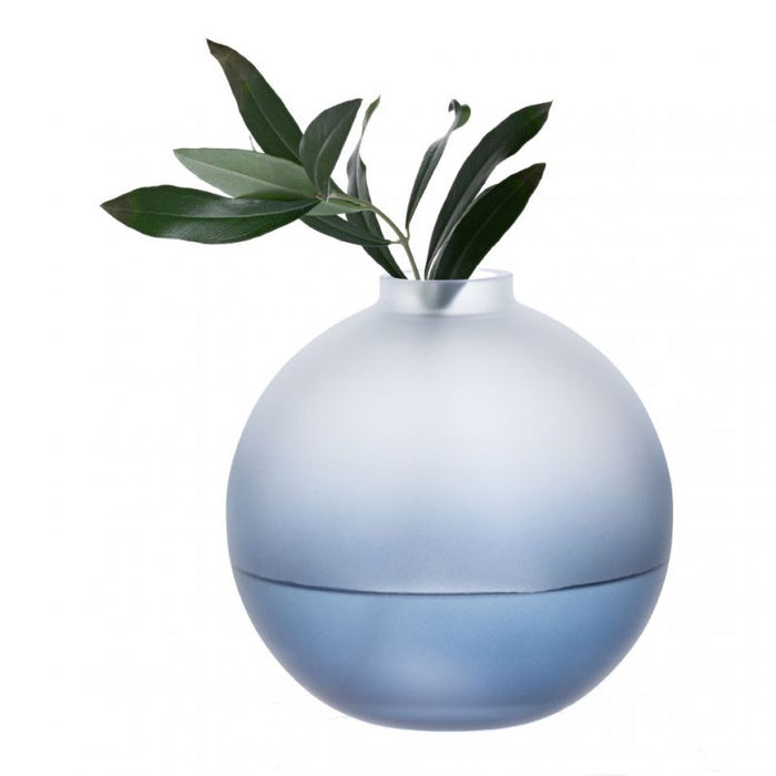 Dartington Wellness Calm Orb Vase Blue