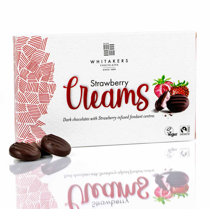 Whitakers Dark Chocolate Strawberry Creams 150g
