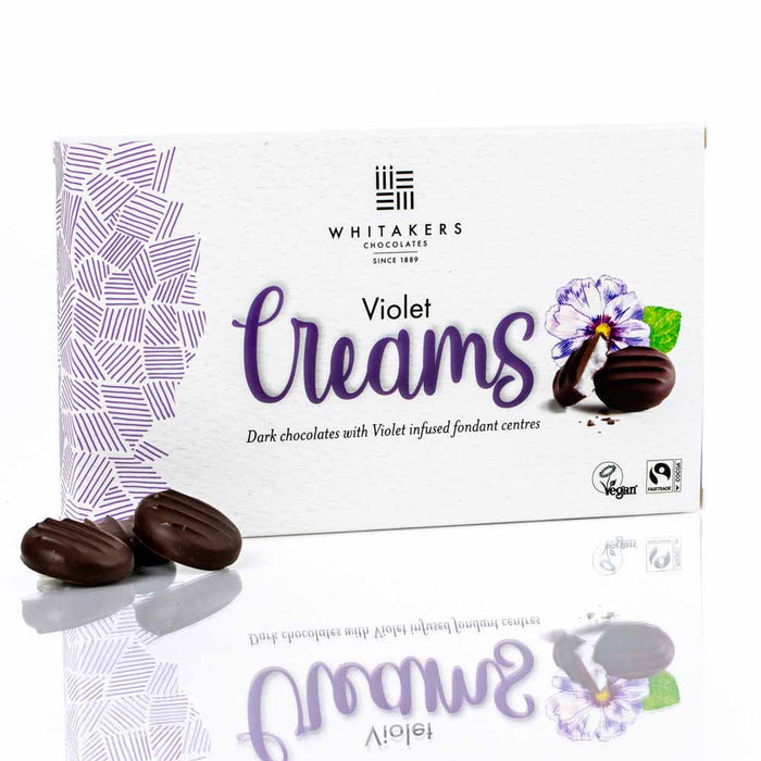 Whitakers Dark Chocolate Violet Creams 150g