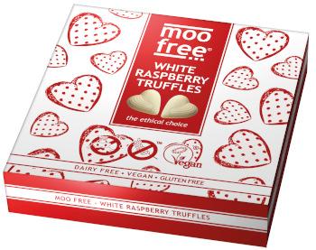 Moo Free White Raspberry Truffles