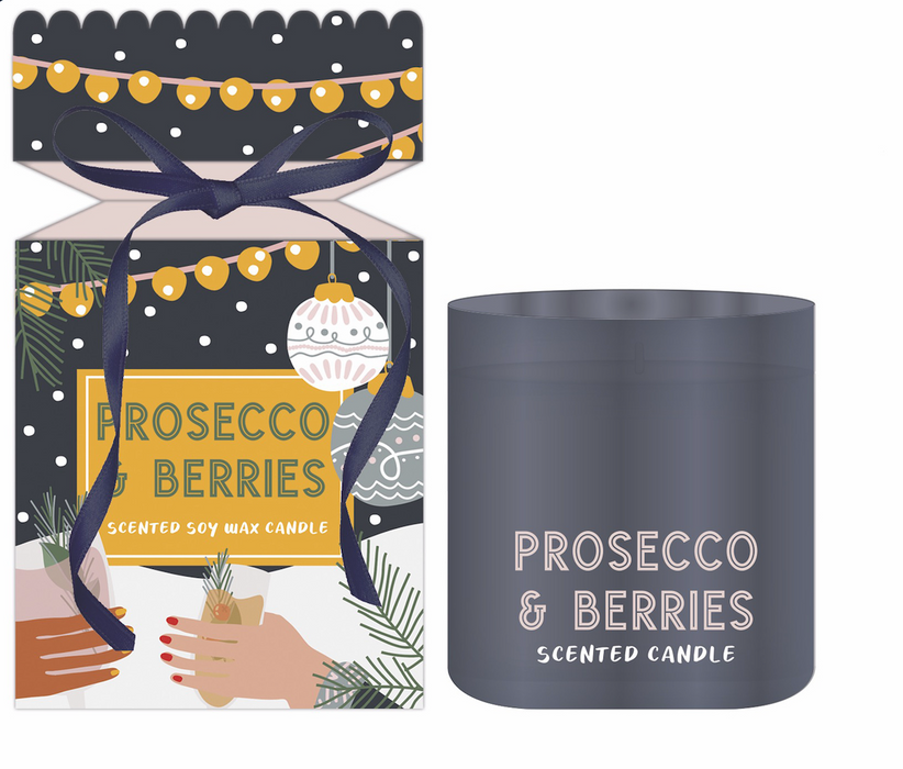 Prosecco & Berries Candle in Cracker 300g