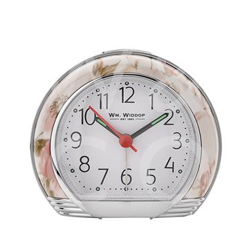 William Widdop® Alarm Clock Pink Flower Design