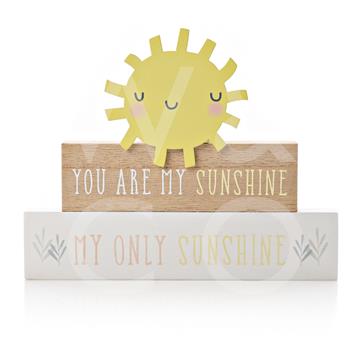 William Widdop® Petit Cheri Stacked Mantel Plaque "You Are My Sunshine"