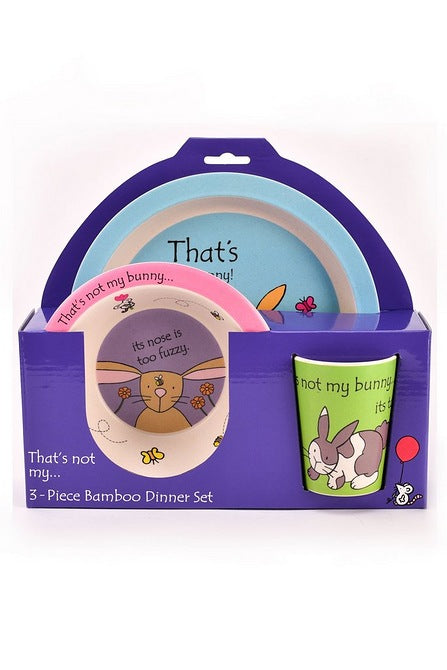 That's Not My Bunny - 3 Piece Bamboo Dinner Set