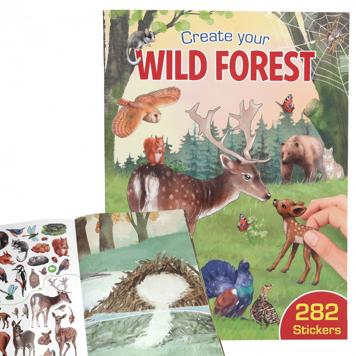 Create Your Wild Forest Sticker Book