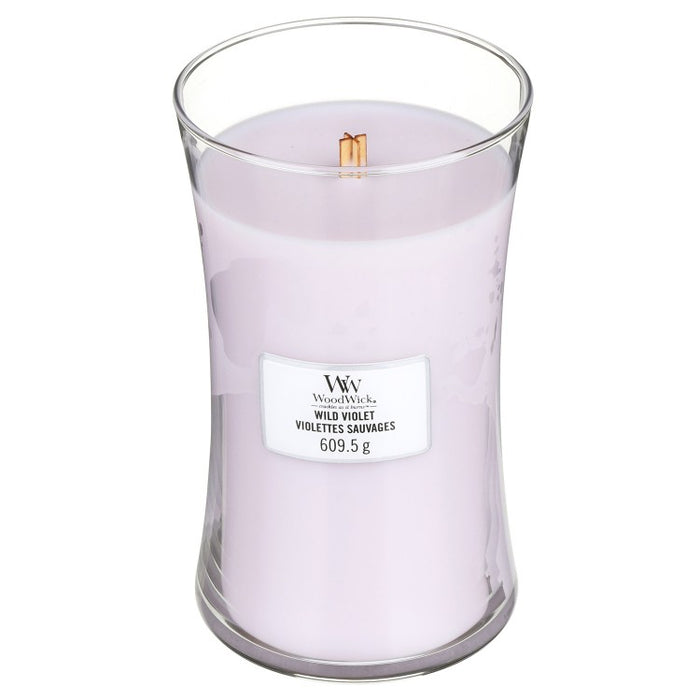 Woodwick Wild Violet Large Glass Jar