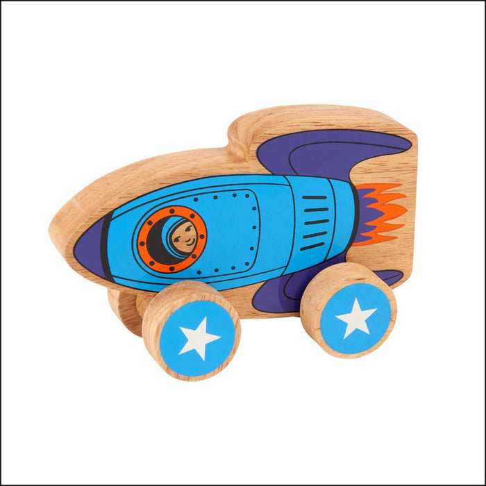 Lanka Kade Natural Wooden Rocket Push Along