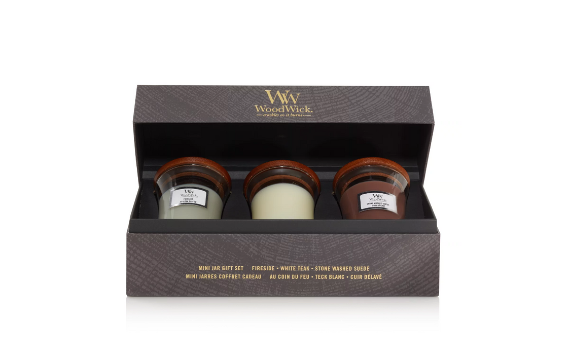 Woodwick Mini Hourglass Gift Set - Woody