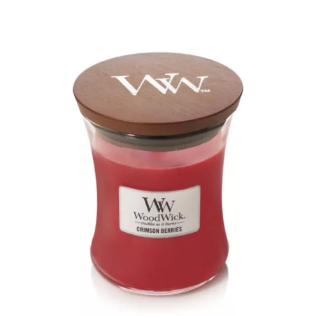 Woodwick Crimson Berries Medium Hourglass Candle