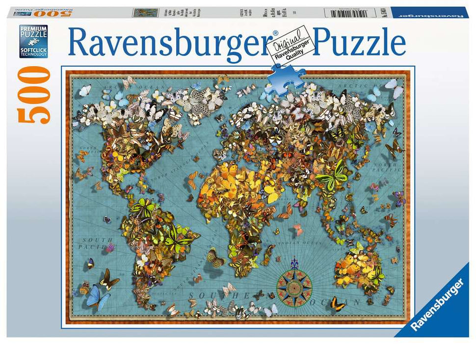 Ravensburger World of Butterflies 500 Piece Jigsaw Puzzle