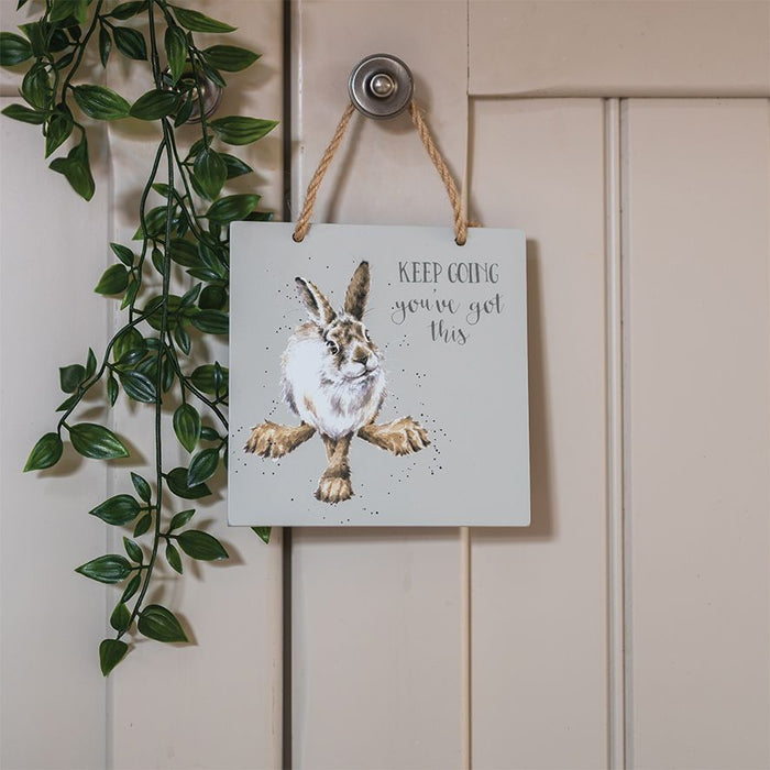 Wrendale Designs 'You've Got This' Hare Wooden Plaque