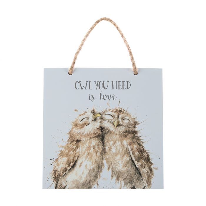 Wrendale Designs 'Owl You Need Is Love' Owl Wooden Plaque