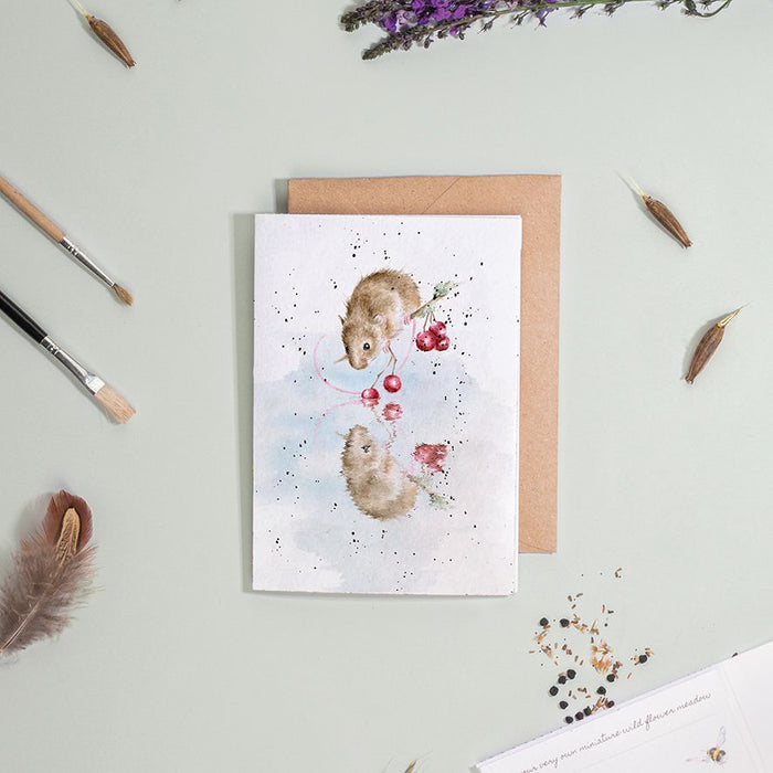 Wrendale Designs 'The Berry Best' Mouse Seed Card