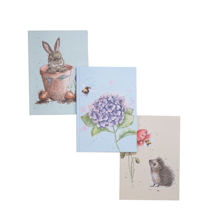 Wrendale Designs 'The Country Set' Country Animal Set of 3 Notebooks