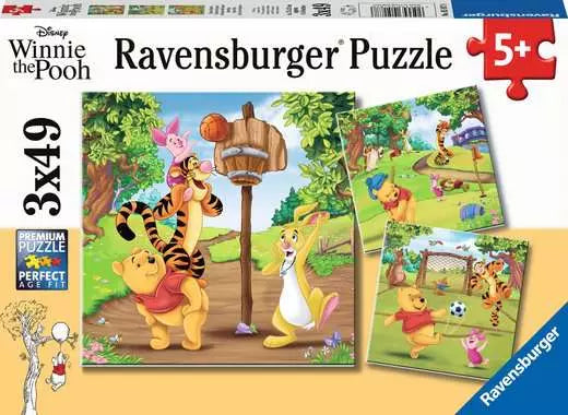 Ravensburger Winne the Pooh Sport 3x 49pc Puzzles