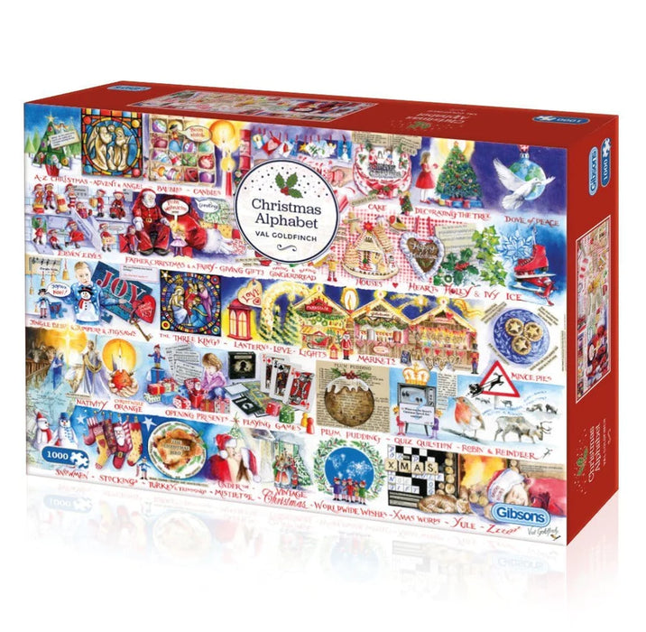 Gibsons Christmas Alphabet 1000 Piece Jigsaw Puzzle