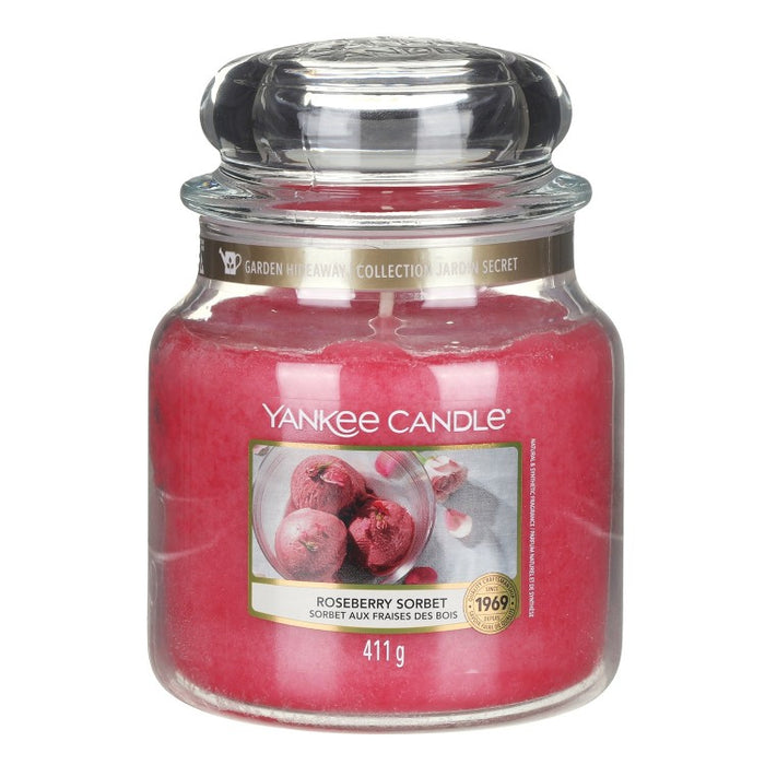 Yankee Candle Roseberry Sorbet Medium Jar Candle