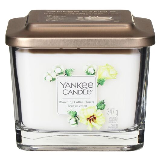 Yankee Candle Blooming Cotton Flower Medium Elevation Candle