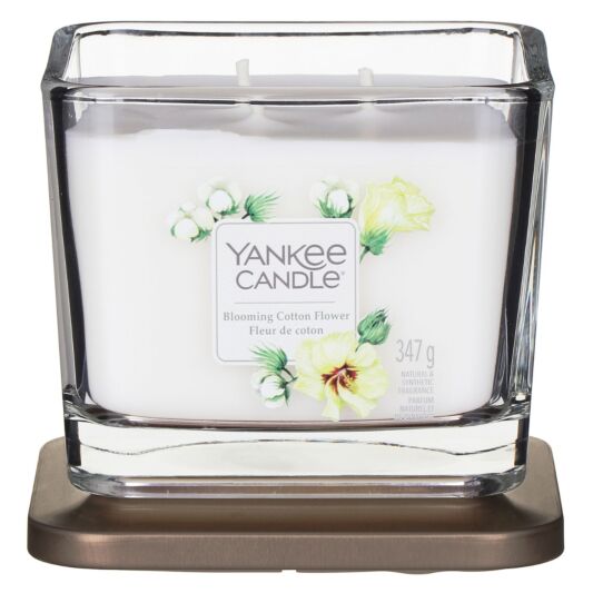 Yankee Candle Blooming Cotton Flower Medium Elevation Candle