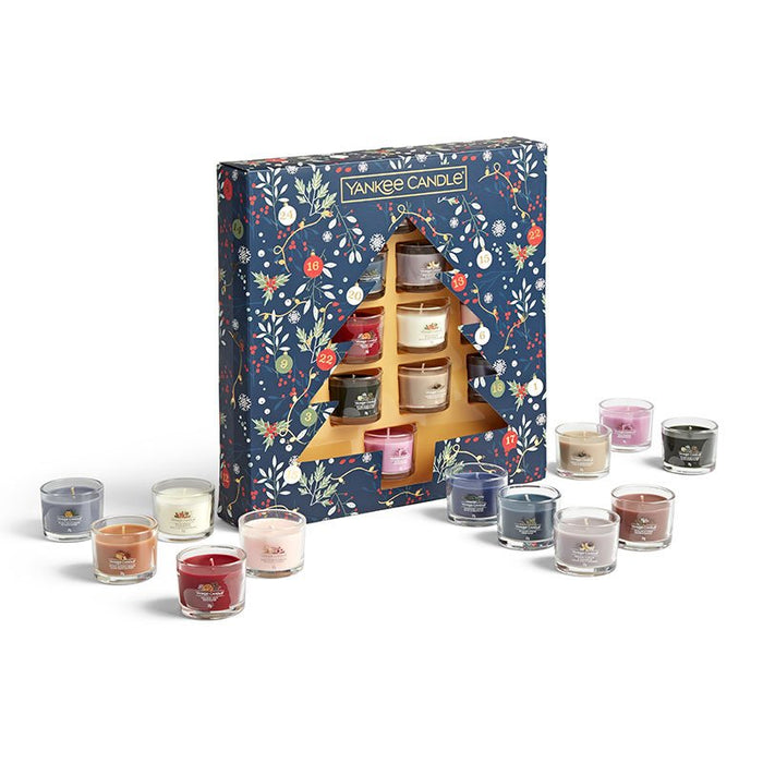 Yankee Candle Countdown to Christmas 12 Filled Votives Gift Set