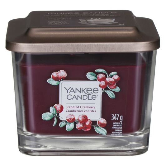 Yankee Candle Candied Cranberry Elevation Medium Jar Candle