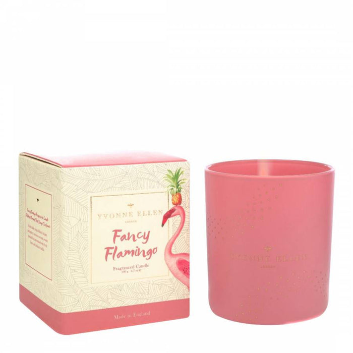 Wax Lyrical Yvonne Ellen Fancy Flamingo Glass Candle