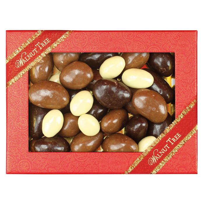 Walnut Tree Brazil Nuts Covered in Milk, White & Dark Chocolate